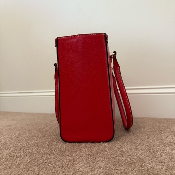 Like New Kate Spade Cherry Red Leather Satchel/Tote Purse/Pocketbook - Picture 2 of 15